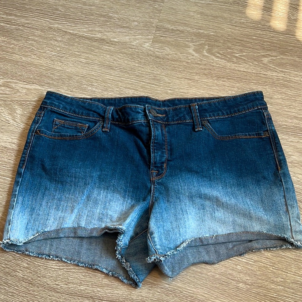 Ombré Jean Shorts Size 14